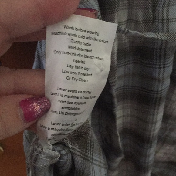 NWT Motherhood Maternity flannel plaid tunic 1X - Picture 10 of 10